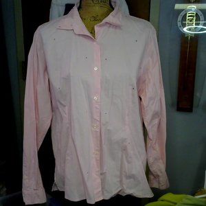 Light Pink Shirt with Rhinestone